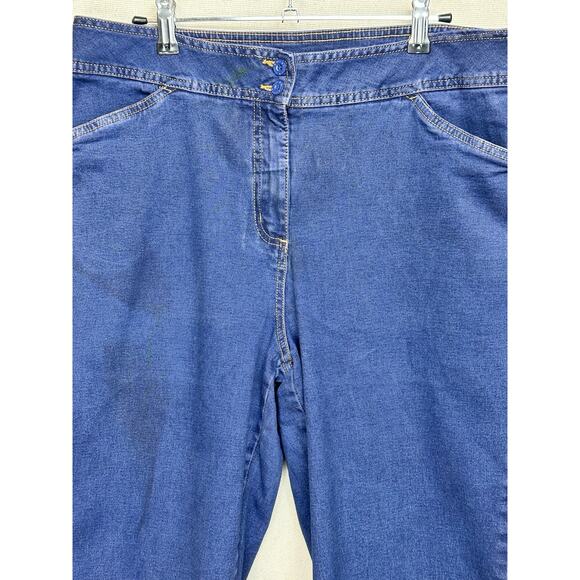 Bill Blass Jeans Women’s 14 Blue High Rise Bermuda Shorts Stretch Denim Cotton - Picture 2 of 12